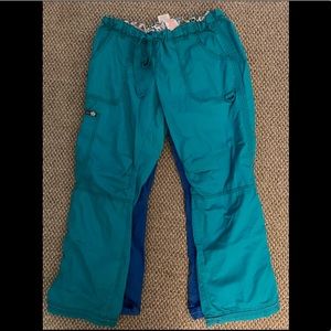 Koi Teal Scrub Pants
